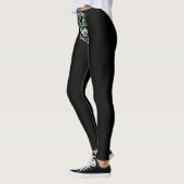 St Patricks Day Lucky Shamrock Leopard Gnomes Leggings (Links)