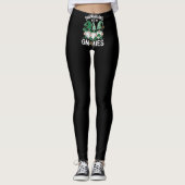 St Patricks Day Lucky Shamrock Leopard Gnomes Leggings (Voorkant)