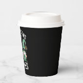 St Patricks Day Lucky Shamrock Leopard Gnomes Papieren Bekers (Links)