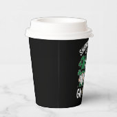 St Patricks Day Lucky Shamrock Leopard Gnomes Papieren Bekers (Rechts)