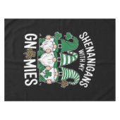 St Patricks Day Lucky Shamrock Leopard Gnomes Tafelkleed (Voorkant (Horizontaal))