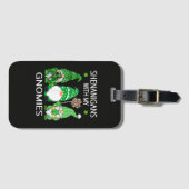 St. Patrick's Day Lucky Shamrock Luipaard Bagagelabel (Voorkant (horizontaal))