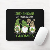 St. Patrick's Day Lucky Shamrock Luipaard Kabouter Muismat (Met muis)