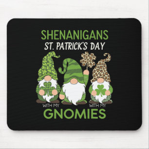 St. Patrick's Day Lucky Shamrock Luipaard Kabouter Muismat