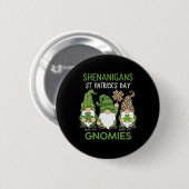 St. Patrick's Day Lucky Shamrock Luipaard Kabouter Ronde Button 5,7 Cm (Voorkant /achterkant)