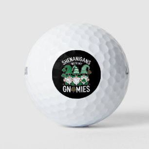 St Patricks Day Lucky Shamrock Luipaard Kabouters  Golfballen