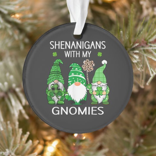 St. Patrick's Day Lucky Shamrock Luipaard Ornament (Boom)
