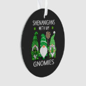 St. Patrick's Day Lucky Shamrock Luipaard Ornament (voorkant)