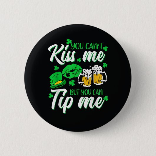 St. Patrick's Day Lucky Shamrock Ronde Button 5,7 Cm (Voorkant)