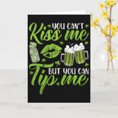 St Patricks Day Lucky Shamrock serveerster Rtender Kaart (Gele Bloem)