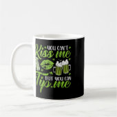 St Patricks Day Lucky Shamrock serveerster Rtender Koffiemok (Links)