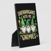 St Patrick's Day Lucky Shamrock Tuinkabouter  Fotoplaat (Zijkant)