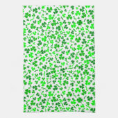 St Patrick's Day Lucky Shamrocks Confetti Pattern Theedoek (Verticaal)