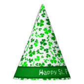 St. Patrick's Day Lucky Shamrocks Persoonlijk Feesthoedjes (Links)