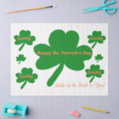 St. Patrick's Day Lucky Shamrocks Tissuepapier (Craft)