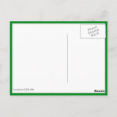 St Patrick's Day Lucky Snowman Briefkaart (Achterkant)