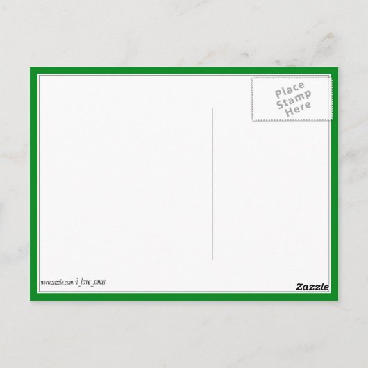 St Patrick's Day Lucky Snowman Briefkaart (Achterkant)