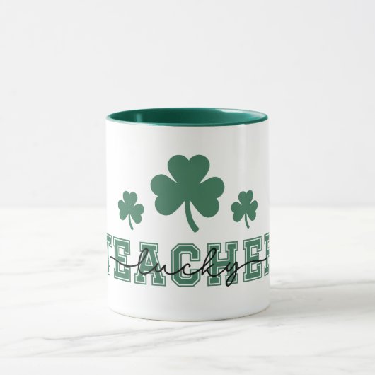 St. Patrick's Day Lucky Teacher Mok (Midden)