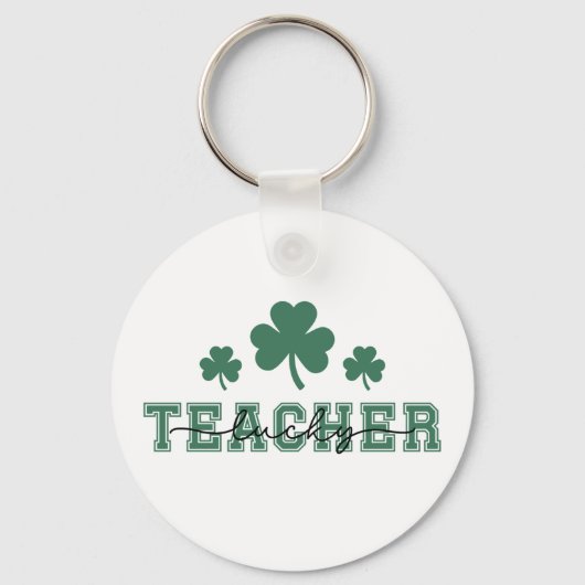 St. Patrick's Day Lucky Teacher Sleutelhanger (Achterkant)