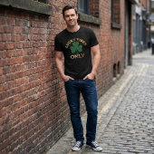 St Patrick's Day Lucky Vibes Distressed Shamrock T-shirt