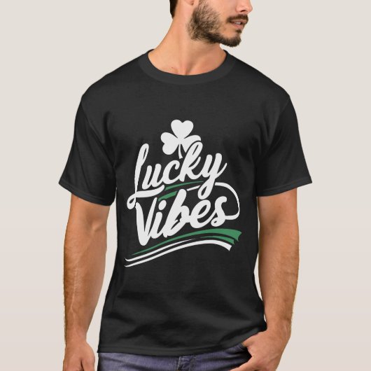 St. Patrick's Day Lucky Vibes T-shirt (Voorkant)