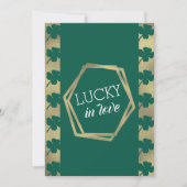 St. Patricks Day Lucky Vrijgezellenfeest Green Gol Kaart (Voorkant)