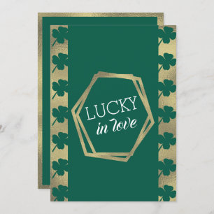 St. Patricks Day Lucky Vrijgezellenfeest Green Gol Kaart