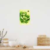 ST. PATRICK'S DAY MAAN VROUW MET KLAVER POSTER (Keuken)