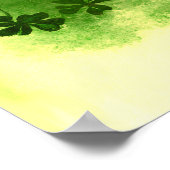 ST. PATRICK'S DAY MAAN VROUW MET KLAVERBLADEN POSTER (Hoek)