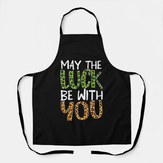 St Patrick's Day mag het geluk met je zijn Schort (Voorkant)