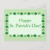 St. Patrick's Day - Magic Shamrocks Briefkaart (Voorkant)