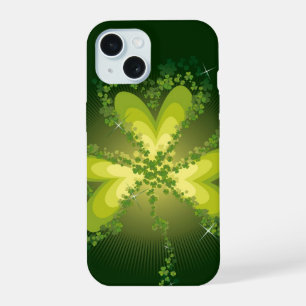 St. Patrick's Day Magische Groene Klaverblad iPhone 15 Hoesje
