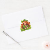 St. Patrick's Day Maiden Vierkante Sticker (Envelop)