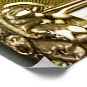 St. Patrick's Day man met groen | AI Art. Poster (Hoek)