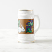 St. Patricks Day Man met Pet Drink bier Bierpul (Voorkant rechts)