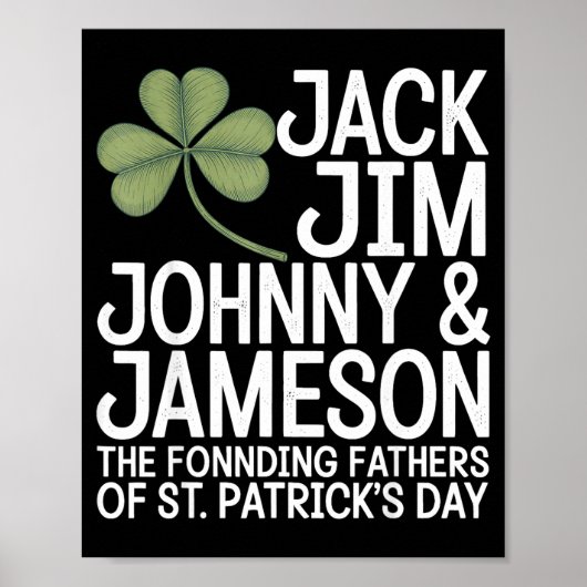 St. Patrick's Day mannen de grondleggers van st Poster (Voorkant)