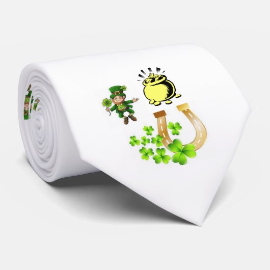 St. Patrick's Day Mannen Designer Stropdassen (Opgerold)