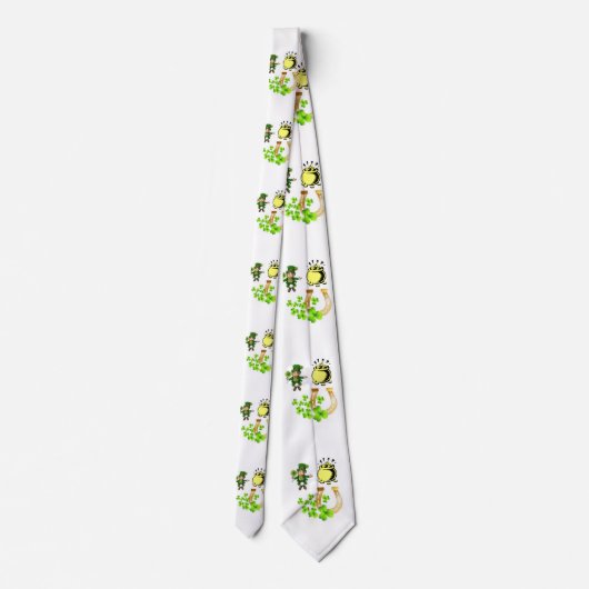 St. Patrick's Day Mannen Designer Stropdassen (Achterkant)