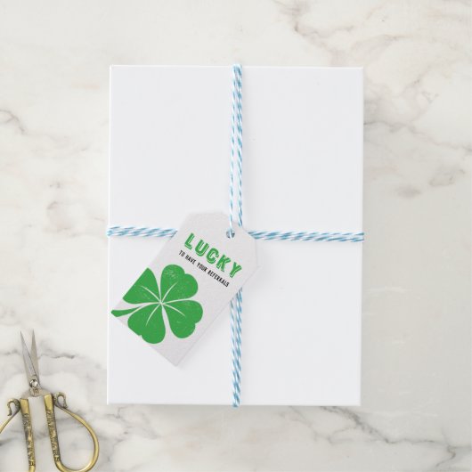St Patrick's Day March Realtor Pop door Cadeaulabel (Met Touw)