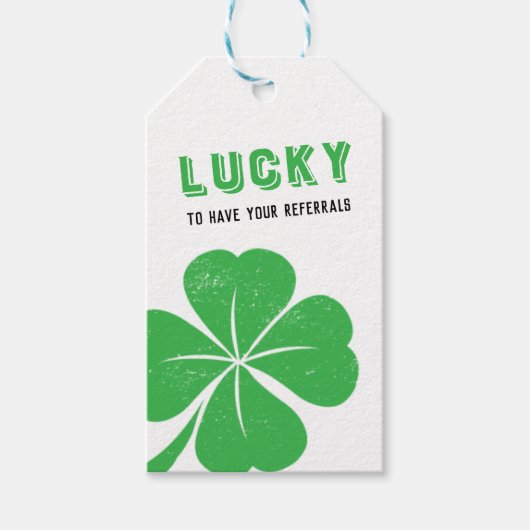 St Patrick's Day March Realtor Pop door Cadeaulabel (Voorkant)