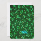 St. Patricks Day Martini Party Invitation Kaart (Achterkant)