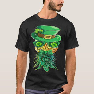 St Patrick's Day Mask Swinger Ondersteboven Pineap T-shirt
