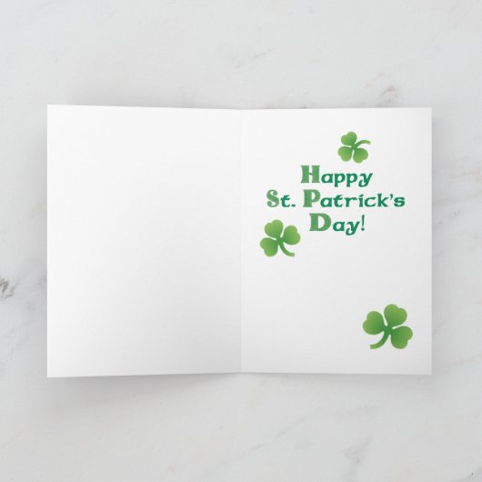 St. Patrick's Day Mastiff Kaart (Binnen)