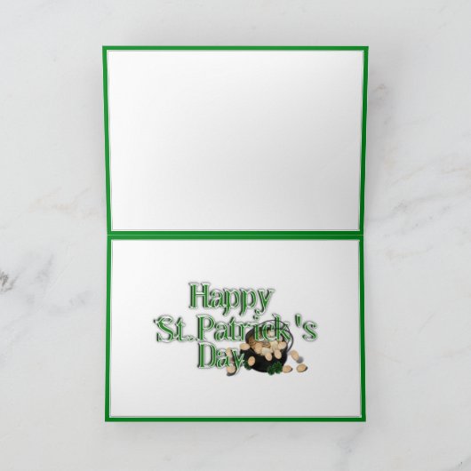 St. Patrick's Day - May the Luck of the Irish... Kaart (Binnen)