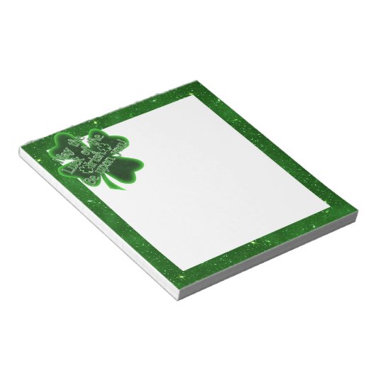 St. Patrick's Day - May the Luck of the Irish... Notitieblok (Schuin)