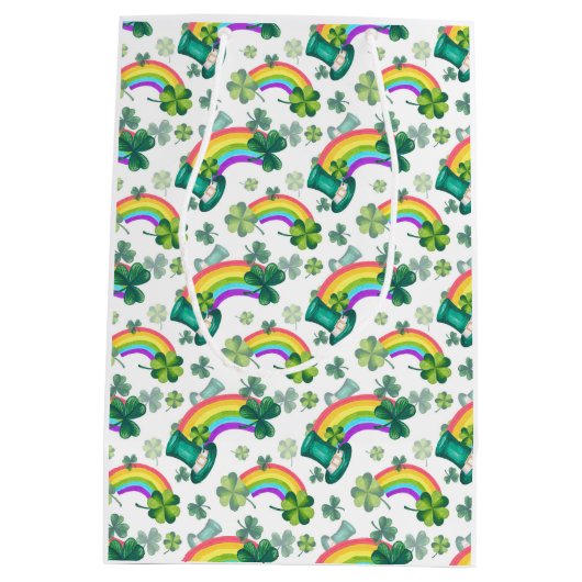 St Patricks Day Medium Cadeauzakje (Achterkant)