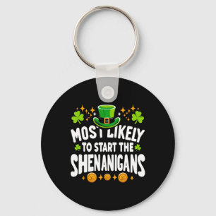 St. Patrick's Day Meest Waarschijnlijk om de Schel Sleutelhanger
