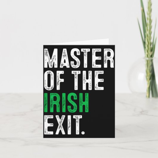St. Patrick's Day meester van de Ierse exit Iers Kaart (Voorkant)