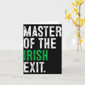 St. Patrick's Day meester van de Ierse exit Iers Kaart (Gele Bloem)