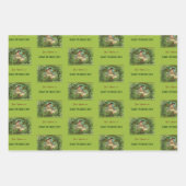 St. Patrick's Day  Meisje met Shamrocks Inpakpapier Vel (Voorkant 3)